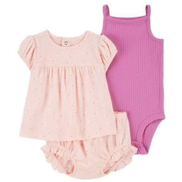 NEW Carter's Girls' Diaper Cover Set - Picture 1 of 10